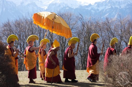 Maitreya Prozession in Rabten Choeling